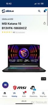 MSI KATANA 15