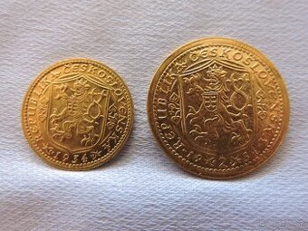 vzácný 1+2 dukát svatý Václav Československo 1934