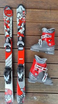 Detské lyže s lyžiarkami