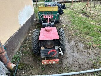 Predám malotraktor domácej výroby +vyklapacia vlečka