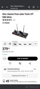 the t.bone free solo Twin HT 590 MHz