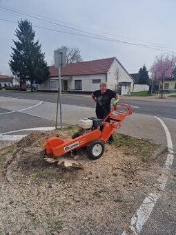 Frézovanie pňov po výrube stromov