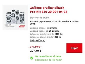 Eibach pružiny