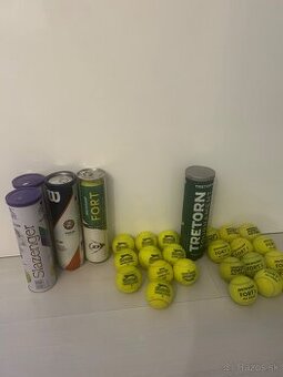 Tenisové lopty Dunlop Fort, Slazenger Wimbledon a ďalšie