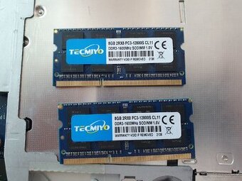 DDR3 16GB pamate pre notebook