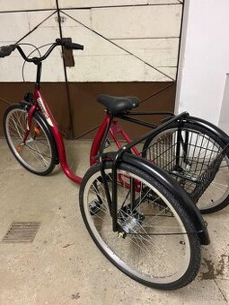 Bicykel - trojkolka s košíkom pre seniora