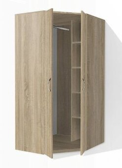 Rohová skriňa dekor buk