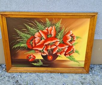 Predám obraz maky na plátne