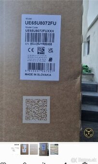 65" Crystal UHD UE65U8072F (2025) z fakturou
