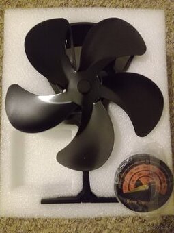 Krbovy ventilátor + teplomer na ruru
