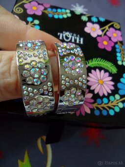 Zľava 15 eur+poštovné grátis - trblietavé náušnice P. Toth - 1