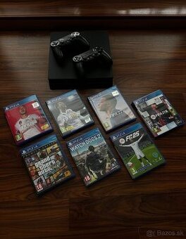 🔥 PlayStation 4 Slim 500GB + 2 ovládače + 7 hier 🔥 - 1