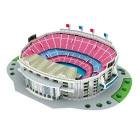 3D puzzle futbalový štadión FC Barcelona,  Juventus  a Real