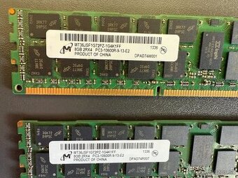 Predam serverove pamate 2x 8GB RAM DDR3 2Rx4 10600R 1333MHz