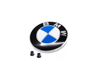 ✅BMW✅ EMBLEM / ZNAK + GUMOVE STUPLE / ROZMERY 82/78/74 MM