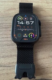 Apple Watch Ultra 2 49mm Black s titánovým milánskym ťahom L
