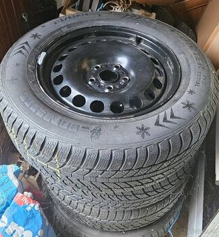 Plechové disky + zimné pneumatiky na VW Tiguan