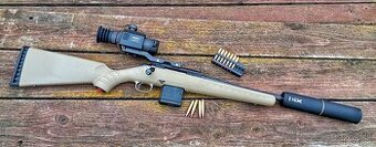 Gulovnica + tlmič Ruger American Rifle Ranch kal. .300BLK