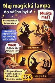 🪄✨ Harry Poteer lampa – kúzlo, ktoré rozsvieti váš domov ✨