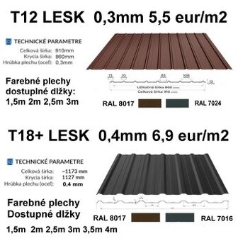 Trapezový plech, ihneď k odberu