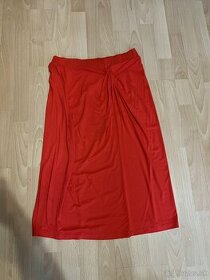 Damska midi sukňa červená
