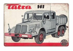 plechová cedule - Tatra 141 (dobová reklama)