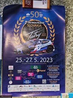 Predám plagát Rallye Tatry 50. výročie 2023