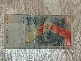 Slovenská bankovka 100 SK rok 1996 séria D