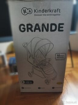 Nový 🆕 Športový Kinderkraft Kočík Grande Black so zárukou