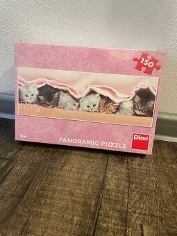 Puzzle - Mačiatka pod dekou 150 ks Dino
