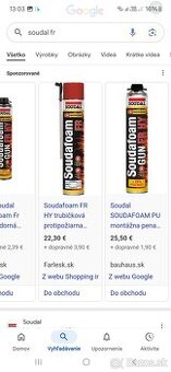 Soudal protypožiarna pena
