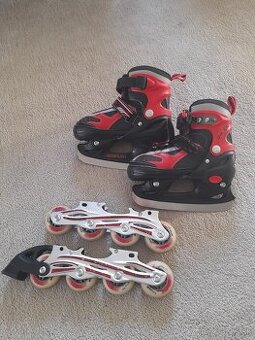 Nastaviteľné korčule 2 v 1 Spartan