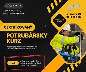 Potrubársky kurz-možnosť absolvovať ZADARMO