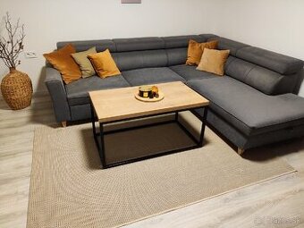 Stolík Hamilton a kovový rám 105x59x54cm