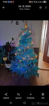 Modrý a zelený vianočný stromček-150cm - 1