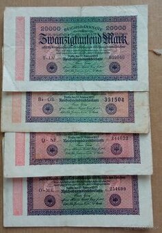 4x 20 000 mark 1923
