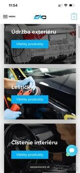 Predam zabehnuty eshop s autokozmetikou