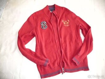 Tommy Hilfiger pánsky sveter červený L