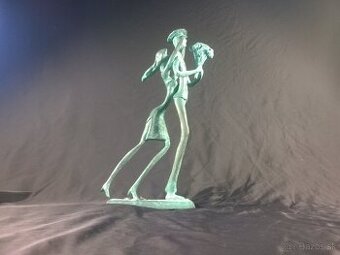 Stretnutie -Bronzová socha