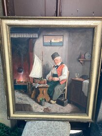 Obrazy starožitné 4 kusy