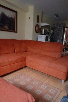 Rohová rozkladacia sedacia súprava