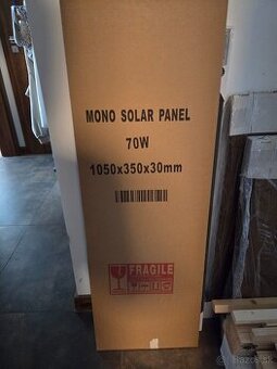 Solárny panel 75W monokryštalický čierny rám