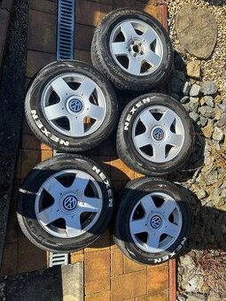 Sada kolies 5x100 205/60R15 na letných pneumatikách