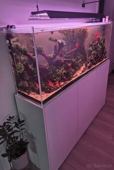predám komplet akvárium optiwhite 330L , rozmer 160x35x60 cm