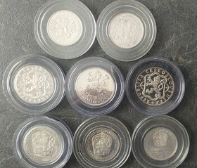 Československé proof strieborné mince