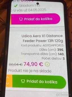 Predám shimano fyder udicu. Nová..