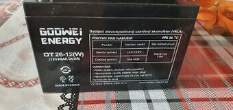 Trakčná batéria GOOWEI ENERGY 12V/26Ah aj na rybolov
