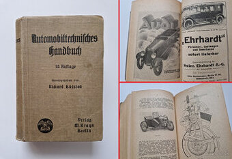 Stará technická příručka 1921 automobil motocykl veterán