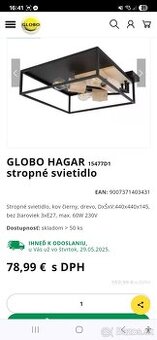 Stropné svietidlo