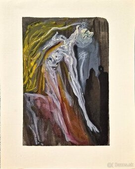 SALVADOR DALI - Fúrie (Dante - Božská komédia) (Bez rámu)